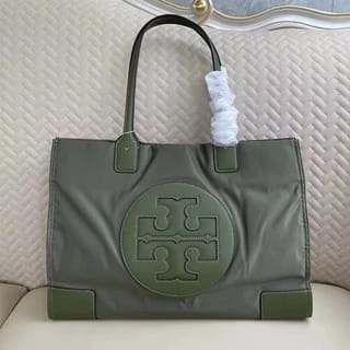 Tory Burch Ella Green Tote Bag (With Box)