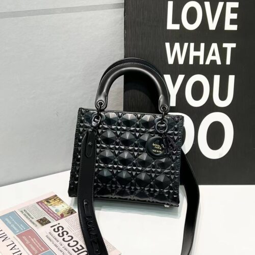 IMG-20230303-WA0000 Lady Dior Black Cannage Diamond Motif Handbag (With Box)