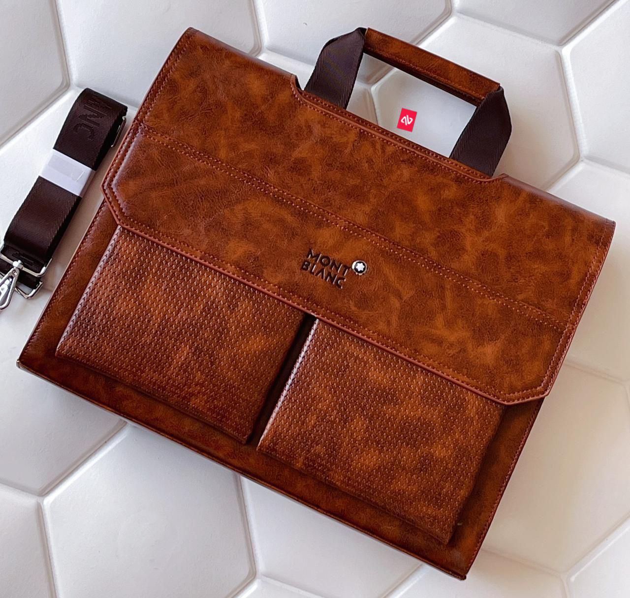 WhatsApp Image 2023-09-01 at 17.40.40 Montblanc Brown Laptop Bag