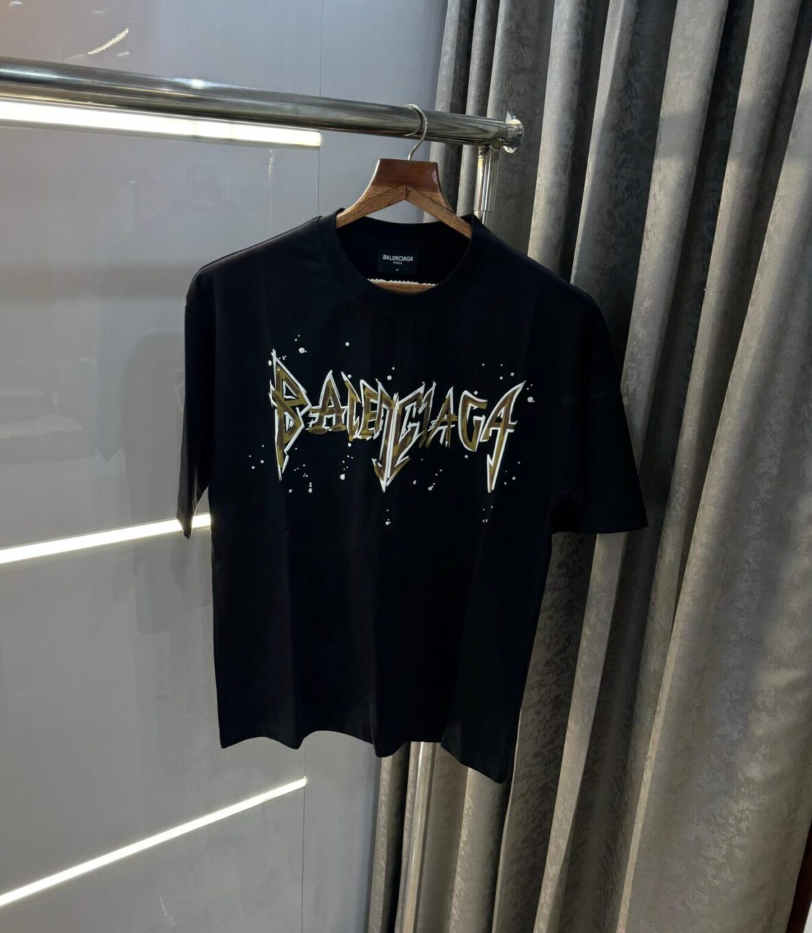 WhatsApp Image 2024-10-29 at 6.06.15 PM Balenciaga Black Oversized Men’s T-Shirts