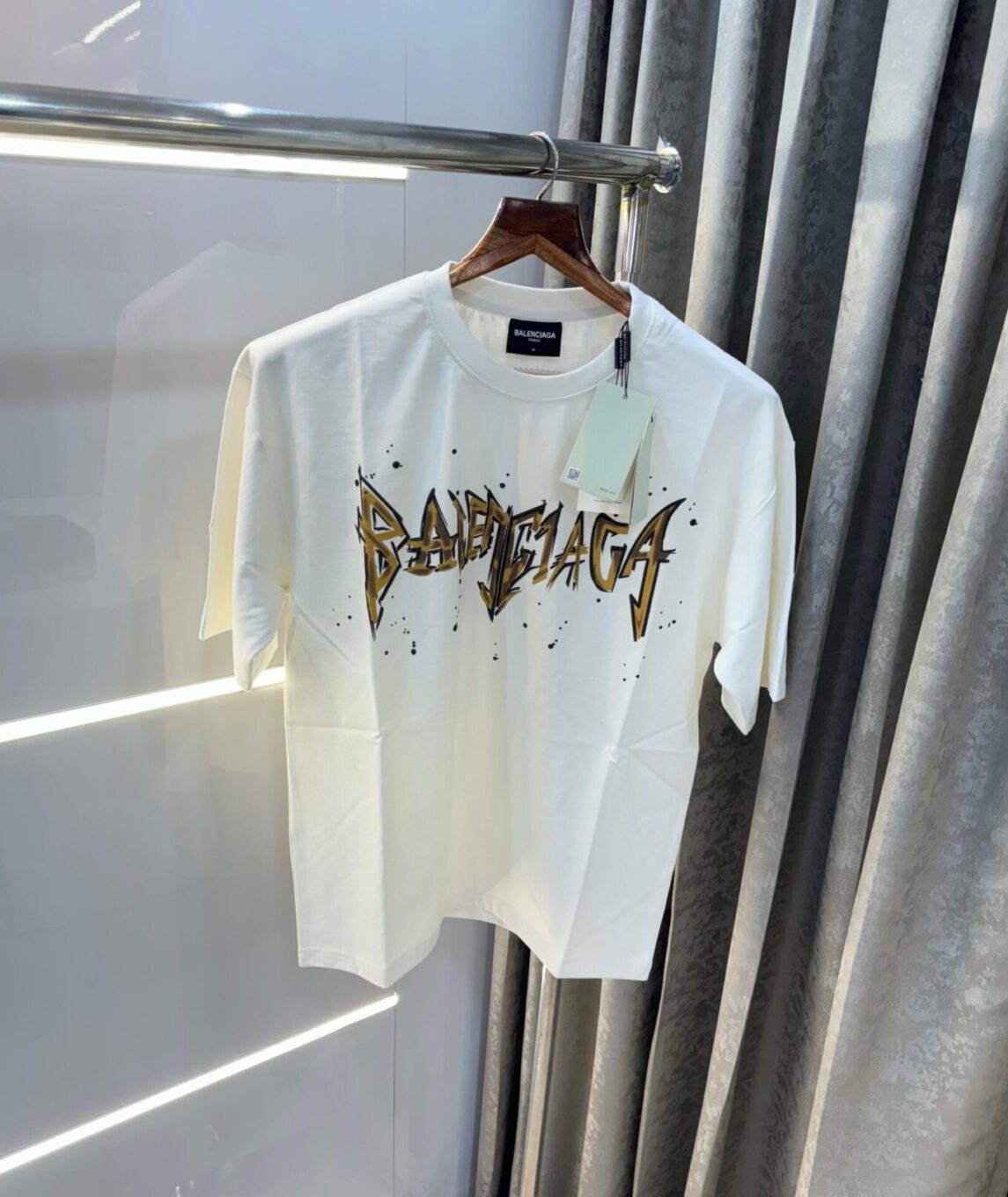 WhatsApp Image 2024-10-29 at 6.10.39 PM Balenciaga White Oversized Men’s T-Shirts