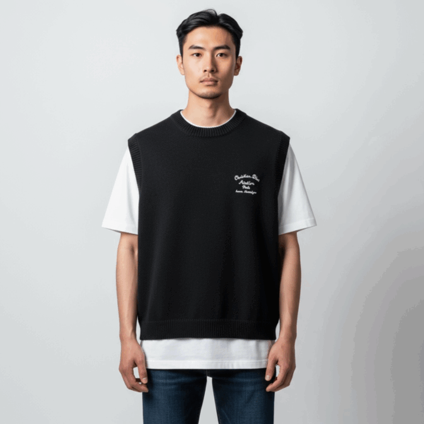 Photoroom_20251012_013135 Christian Dior Black Sleeveless Warm Sweater