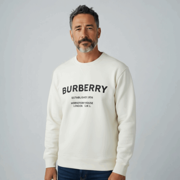 Burberry Horseferry White Sweatshirt