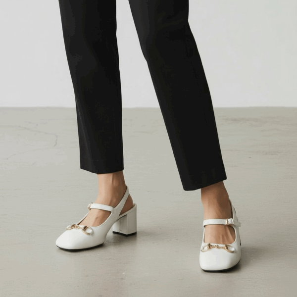 Gucci Horsebit White Pump For Women