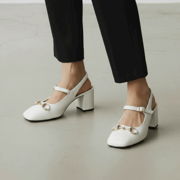 Gucci Horsebit White Pump For Women
