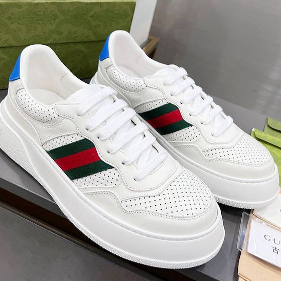 Gucci Chunky B Leather White Sneaker For Men