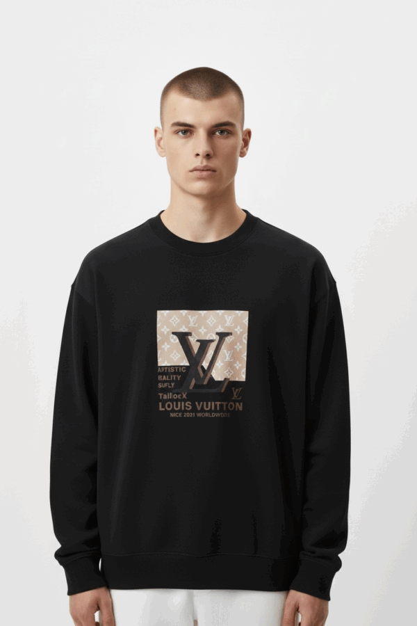 Louis Vuitton Malletier Black Sweatshirt