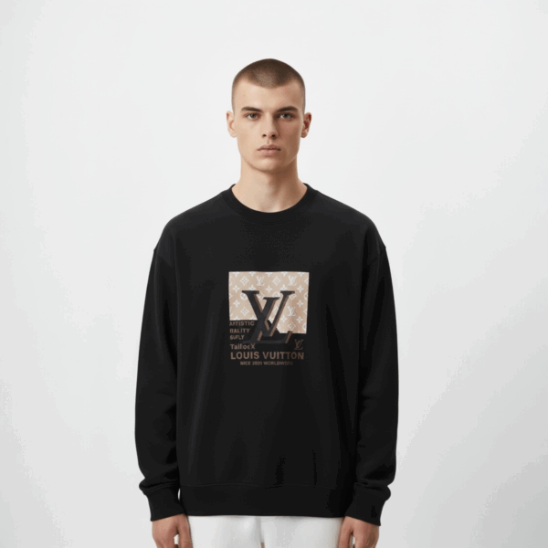 Louis Vuitton Malletier Black Sweatshirt