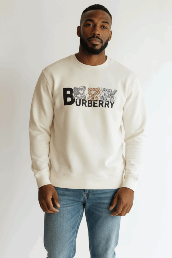Burberry Teddy White Sweatshirt