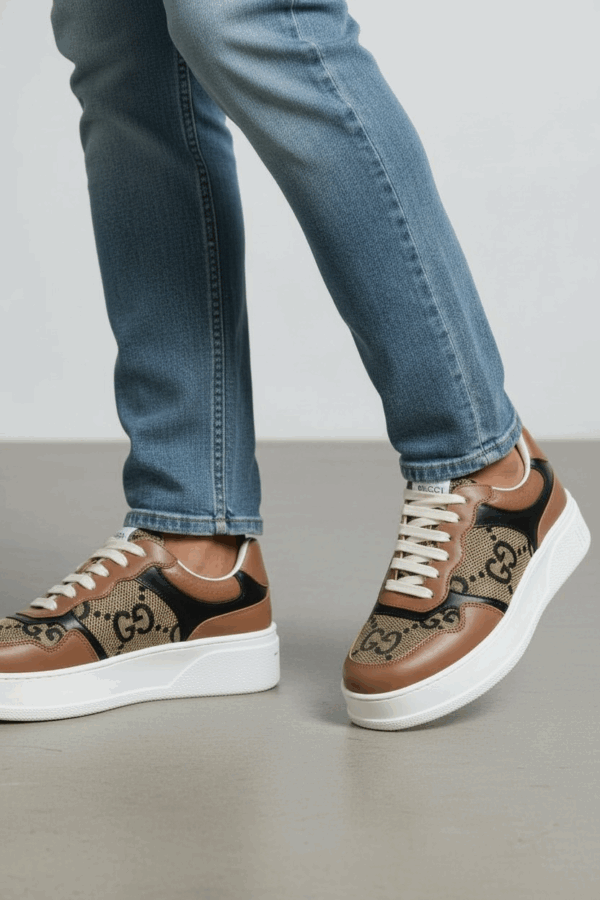 Gucci GG Brown Trainer Sneaker