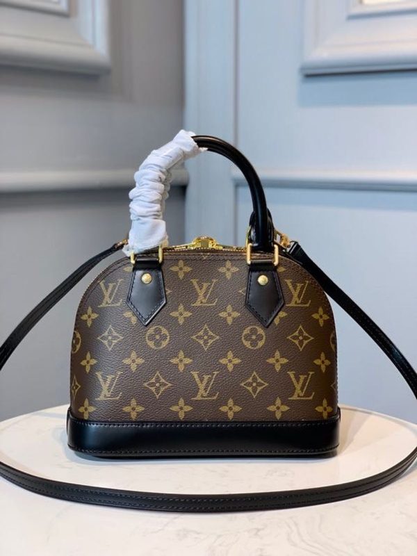 Louis Vuitton Alma Coffee Black Handbag